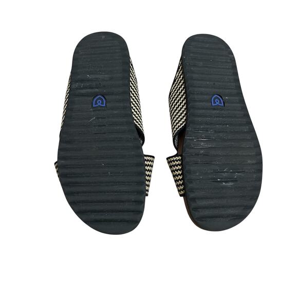 Rothy's The Weekend Slides in Toffee Stripe Women's Size 9 - Picture 4 of 4